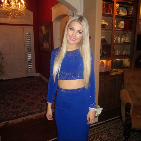 royal blue prom dress worn once! - Picture 3 of 3